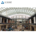 LF steel glass dome roof skylight structure construction for shopping mall